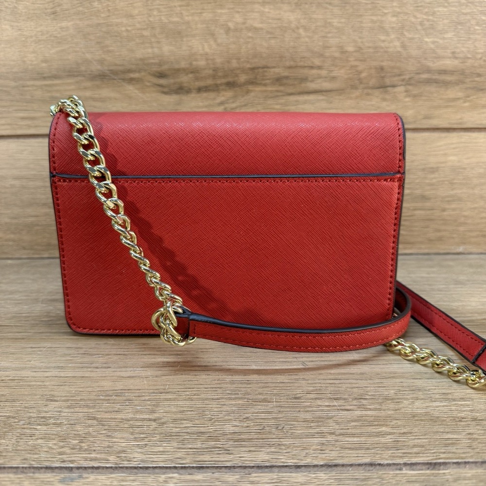 Karl Lagerfeld Red Crossbody Purse with Chain • Brand New • NYC Taxi with cat! - Picture 5 of 13